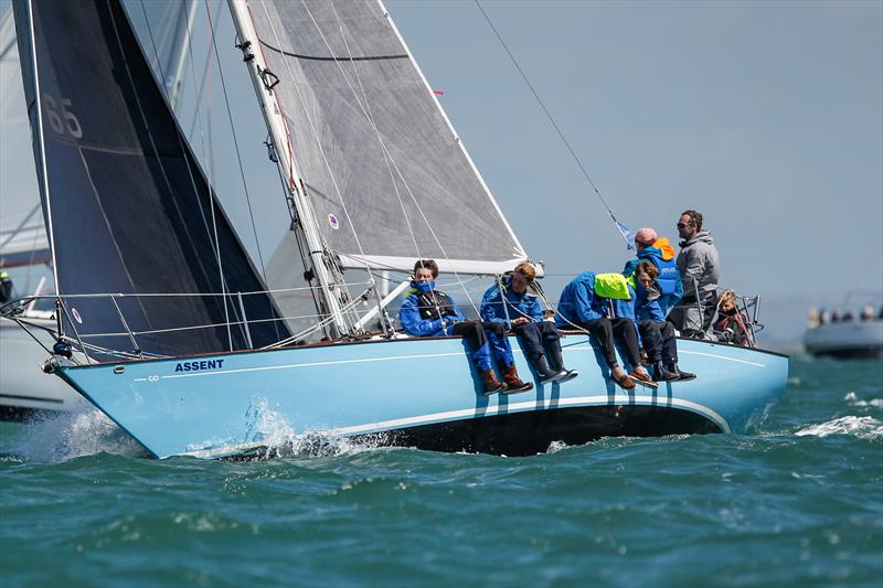 The Assent crew during racing on day 3 of Lendy Cowes Week 2017 - photo © Paul Wyeth / CWL