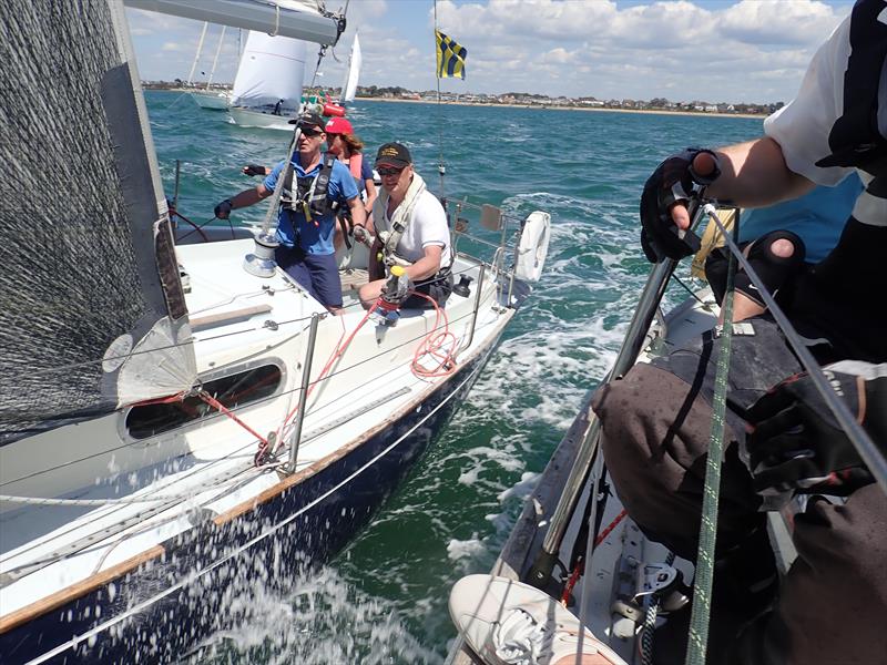 All set for the Contessa 32 Nationals in Cowes photo copyright Clive Hughes taken at Royal Ocean Racing Club and featuring the Contessa 32 class