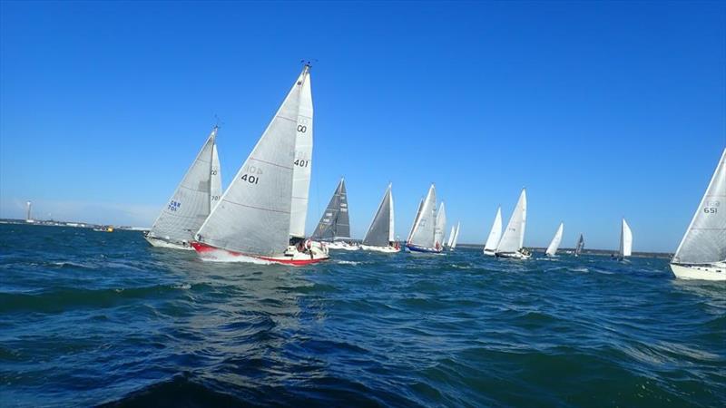 Contessa 32 Nationals at Cowes photo copyright Clive Hughes taken at Royal Ocean Racing Club and featuring the Contessa 32 class