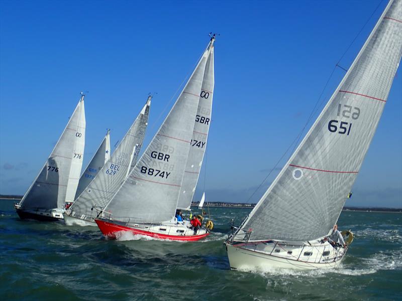 Contessa Regatta in Yarmouth photo copyright Clive Hughes taken at Royal Solent Yacht Club and featuring the Contessa 32 class