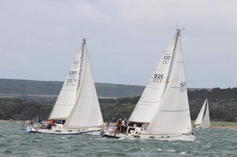 English Rose ahead of Carolina during the Round the Island Race 2025 - photo © Rob Hamlett (Connie)