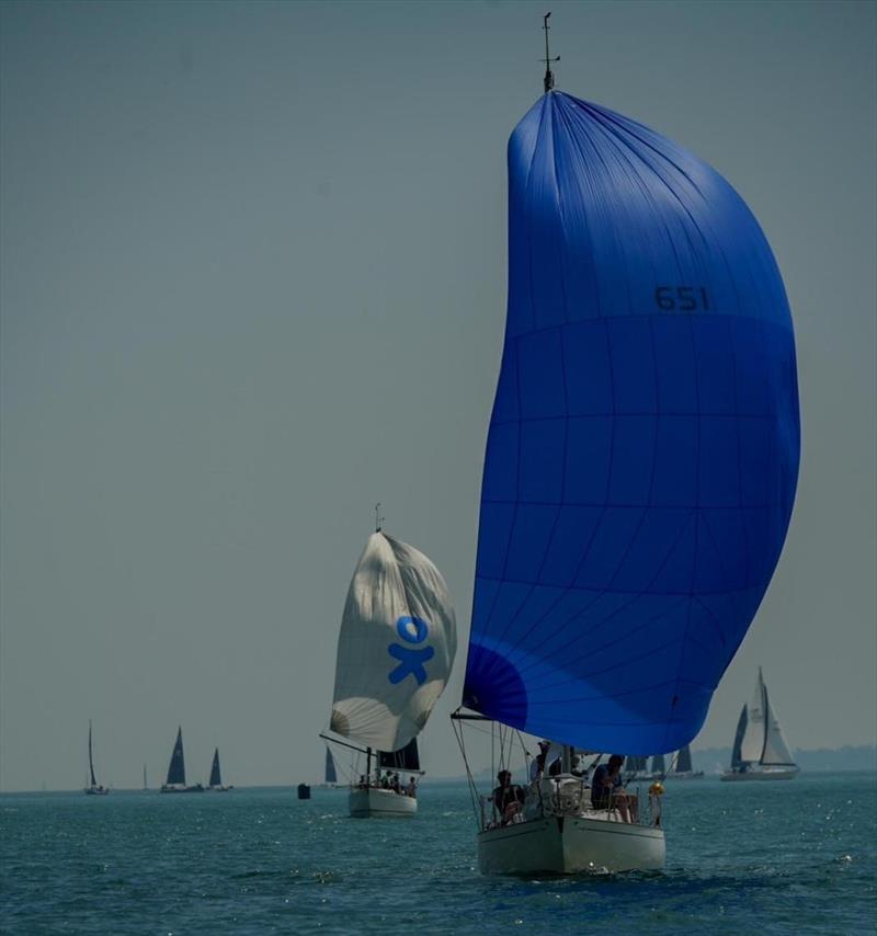 Downwind leg at Hamble River Inshore - photo © Rob Hamlett