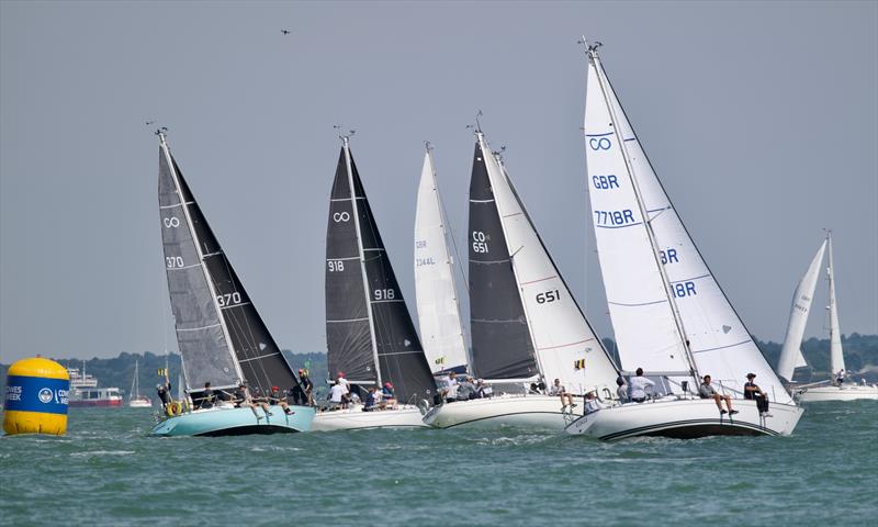 North Sails Cowes Week Day 2 photo copyright Tom Hicks / www.solentaction.com taken at Cowes Combined Clubs and featuring the Contessa 32 class