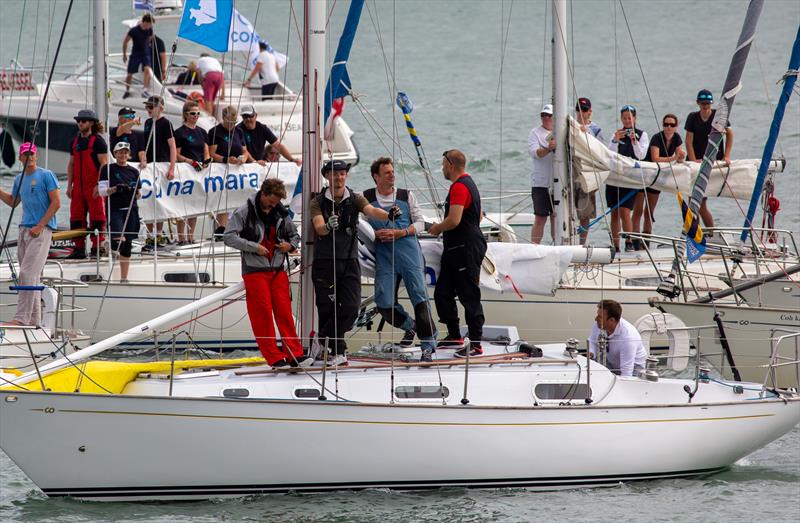 Contessa parade of sail - North Sails Cowes Week Day 4 photo copyright Martin Augustus / www.sailingimages.co.uk taken at Cowes Combined Clubs and featuring the Contessa 32 class