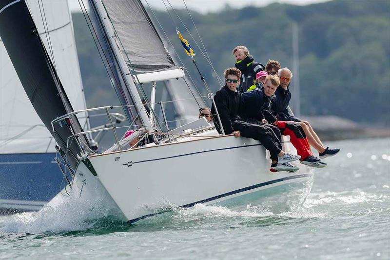 Family crew on Solan Goose - North Sails Cowes Week Day 7 photo copyright Paul Wyeth / www.pwpictures.com taken at Cowes Combined Clubs and featuring the Contessa 32 class