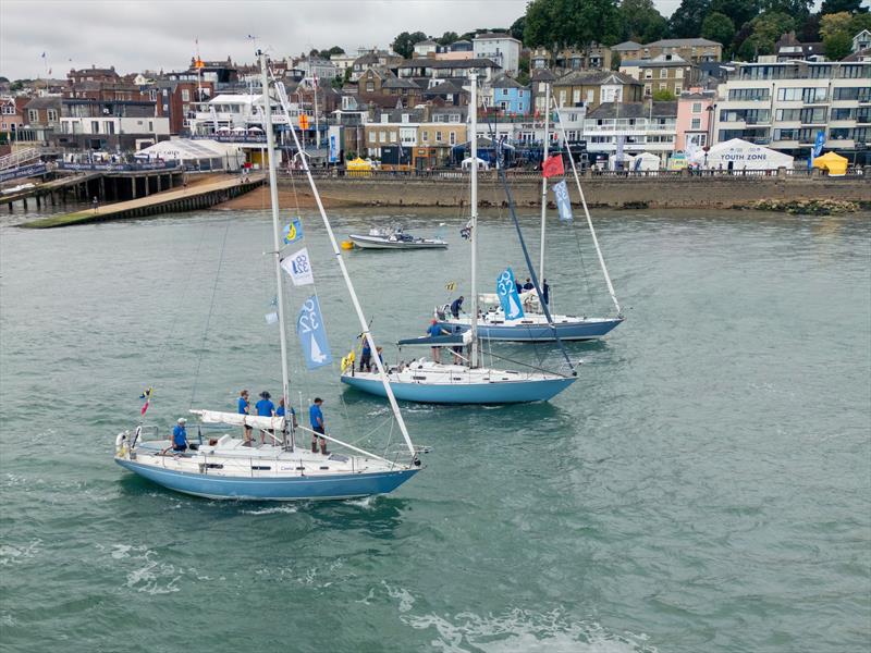 Co32 Parade of Sail passing Sir Max Aitken Museum at North Sails Cowes Week 2026 - photo © Jack de la Hunty