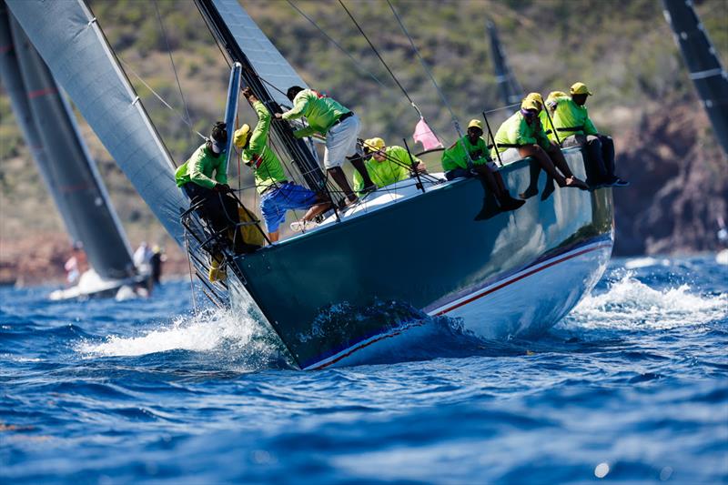 Enjoying racing on Axxess Marine Y2K Race Day on Sir Hugh Bailey's Farr 45 Rebel at Antigua Sailing Week 2023 - photo © Paul Wyeth / www.pwpictures.com