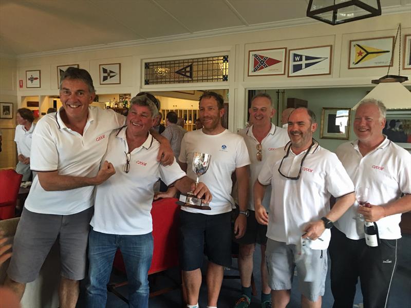 Southerly crew - winners of the Thistle Cup photo copyright Bob Fowler taken at Couta Boat Club and featuring the Couta Boat class