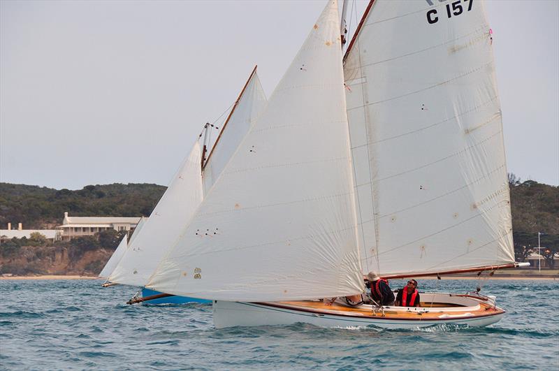 Rhys Tucker's Morning Star Div 2 winner in the Portsea Cup photo copyright Bob Fowler taken at Sorrento Sailing Couta Boat Club and featuring the Couta Boat class