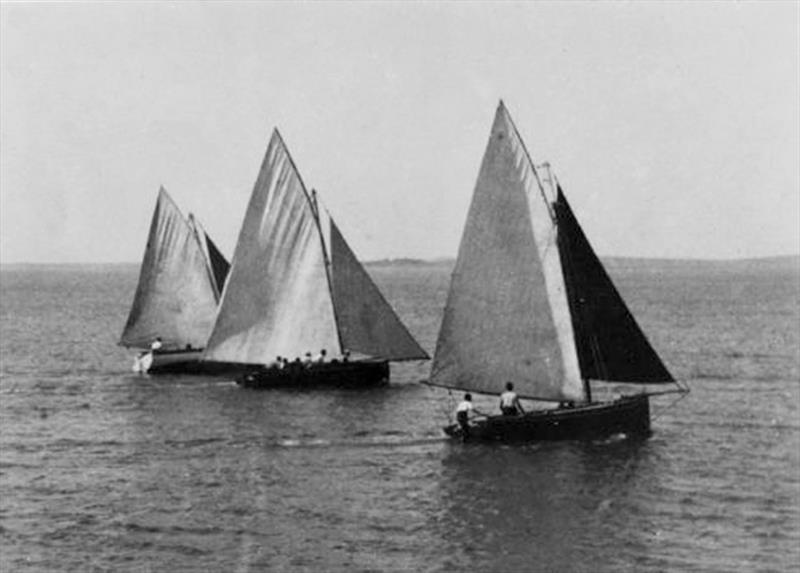 Muriel and Suprise racing in the old fishing days - photo © Archive