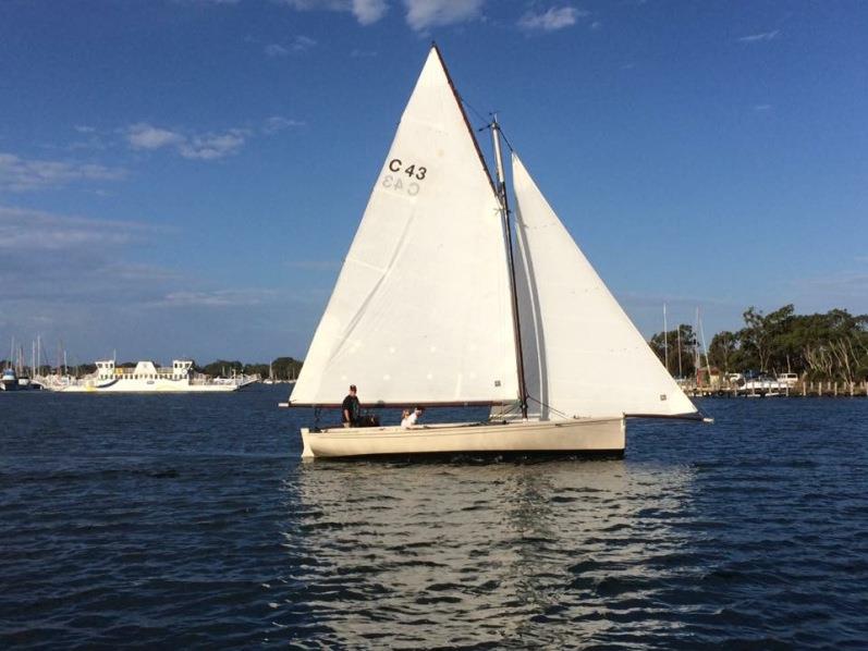 John Mulkearns cruising in McMillan Straight, Paynesville in Lola, his 26” couta boat photo copyright LWYC taken at Lake Wellington Yacht Club and featuring the Couta Boat class