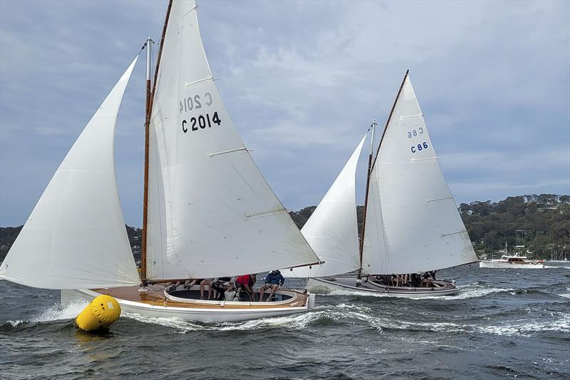 Sydney Couta Boat Week - Wagtail and Jocelyn on Pittwater photo copyright Couta Boat Association taken at Sorrento Sailing Couta Boat Club and featuring the Couta Boat class