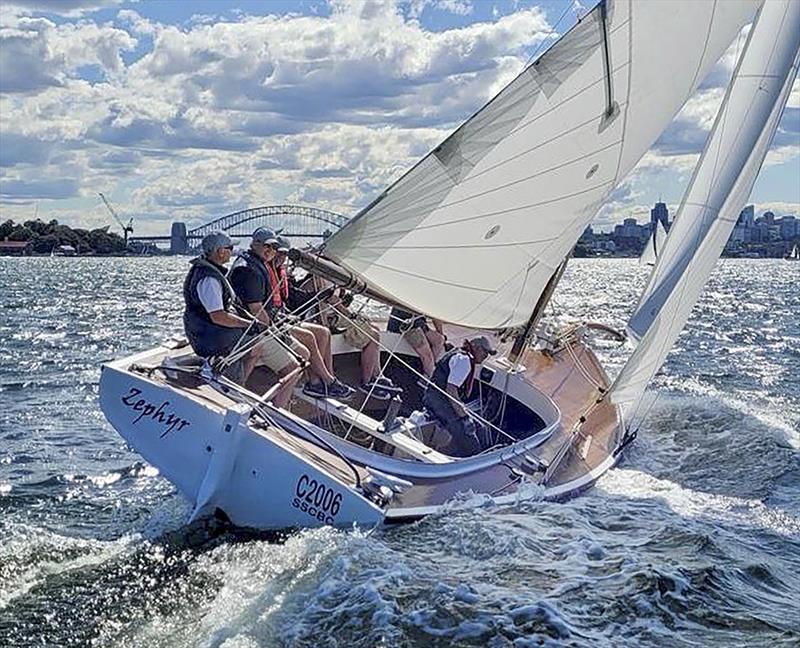 Sydney Couta Boat Week - Zephyr on Sydney Harbour photo copyright Couta Boat Association taken at Sorrento Sailing Couta Boat Club and featuring the Couta Boat class