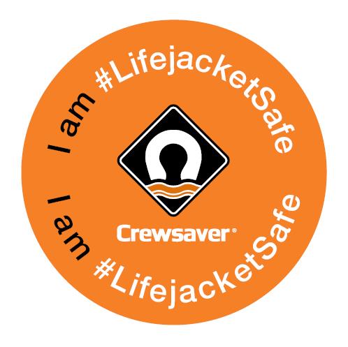 'I am '#LifejacketSafe' Sticker photo copyright Crewsaver taken at  and featuring the  class