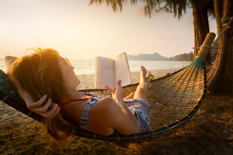 Reading in a hammock photo copyright Tradewind Voyages taken at  and featuring the  class