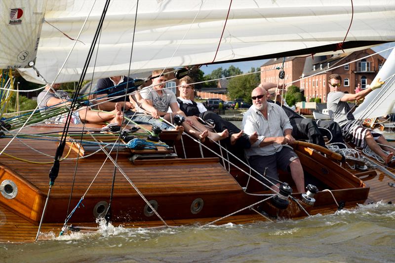 River Cruiser Maidie at Oulton Week photo copyright Trish Barnes taken at Waveney & Oulton Broad Yacht Club and featuring the Cruising Yacht class