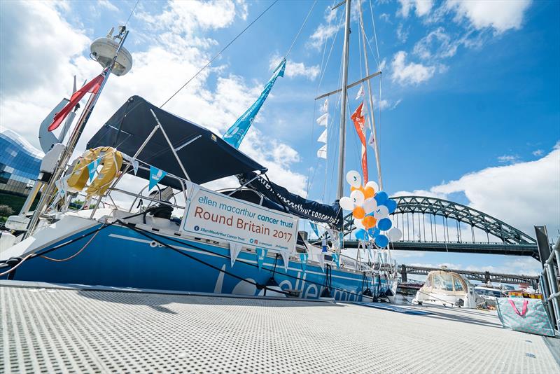 Moonspray alongside at Quayside ready for the open boat on Saturday afternoon photo copyright Ellen MacArthur Cancer Trust taken at  and featuring the Cruising Yacht class