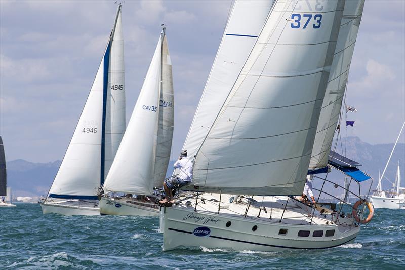 Jimmy's Ghost gets off the line well in PHS Division 3 on day 1 at SeaLink Magnetic Island Race Week photo copyright Andrea Francolini taken at Townsville Yacht Club and featuring the Cruising Yacht class