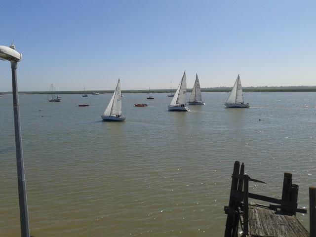 Burnham Sailing Club monthly Saturday Cruiser race series launched photo copyright Sally Harbott taken at Crouch Yacht Club and featuring the Cruising Yacht class