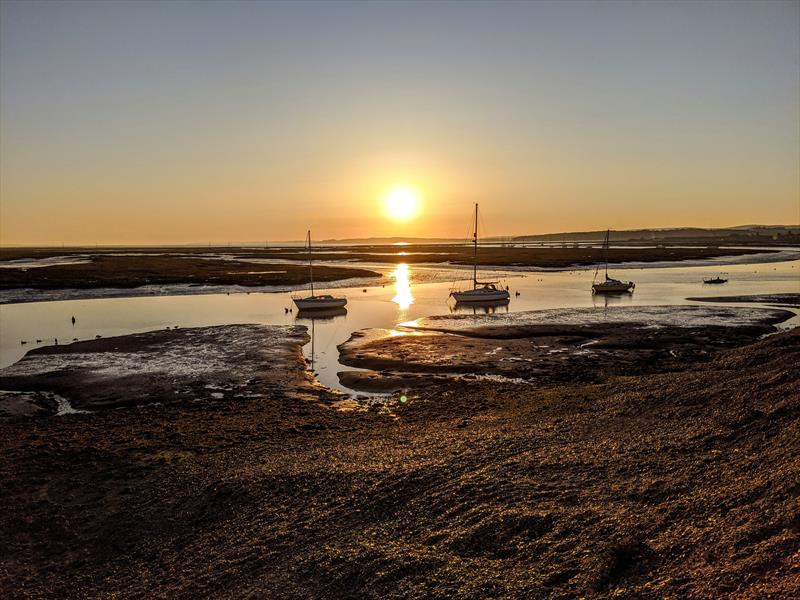 ilovesailing 2020 calendar competition: Sunrise at Hurst photo copyright Mark Jardine taken at  and featuring the Cruising Yacht class