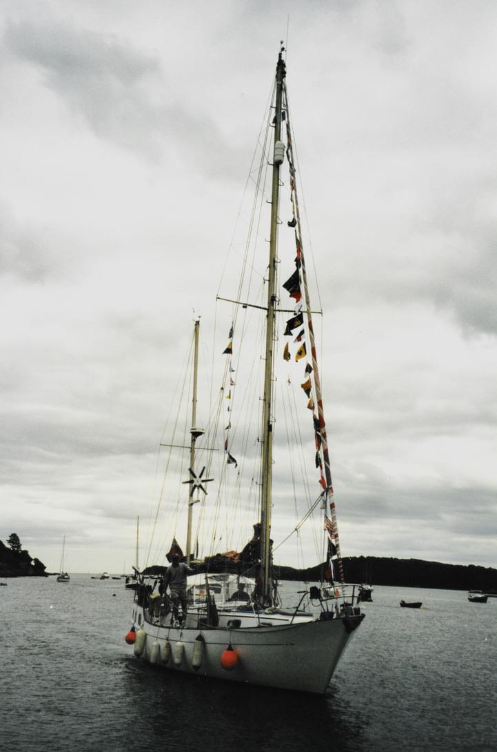 The yacht 'Status Quo' arrives back in Kippford after the Tordoff's round the world epic voyage photo copyright David Henderson taken at Solway Yacht Club and featuring the Cruising Yacht class