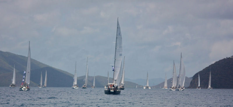 37 yachts leave Nanny Cay  for the ARC Europe & Atlantic Cup photo copyright World Cruising Club taken at  and featuring the Cruising Yacht class