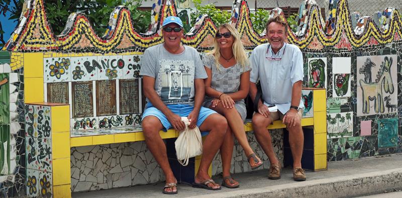 Havana Cruising - Even the bus stops are decorated - with Andrew & Caroline from SV Askari - photo © SV Crystal Blues