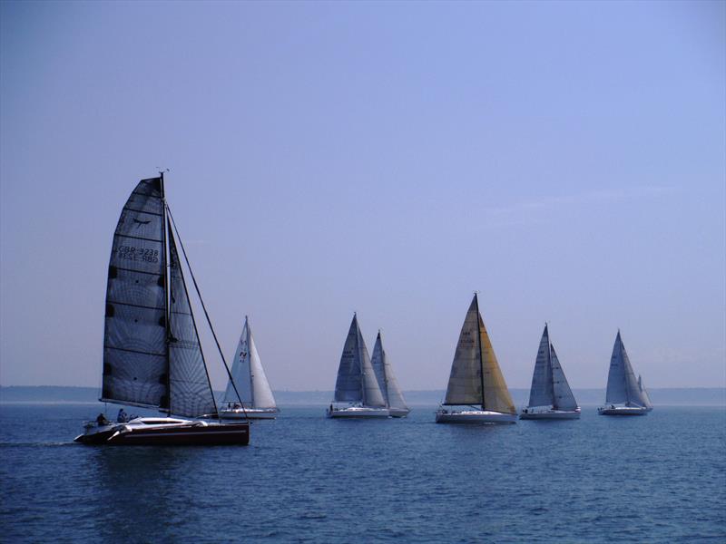 23rd Waller Harris two-handed Triangle Race - leg 2 off Les Landas photo copyright Bill Harris taken at Royal Channel Islands Yacht Club and featuring the Cruising Yacht class