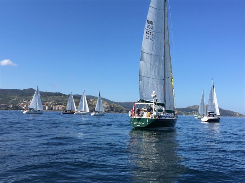 Bayona start - ARC Portugal 2019 photo copyright World Cruising Club taken at  and featuring the Cruising Yacht class