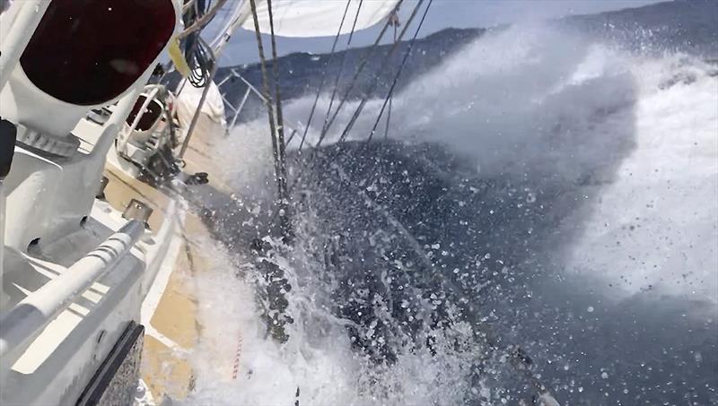 Powering along during the incredible Figure Eight Voyage photo copyright Randall Reeves taken at  and featuring the Cruising Yacht class