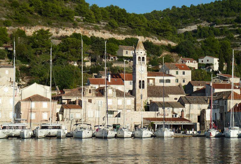 Cruising in Croatia - Vis town photo copyright Liz Potter taken at  and featuring the Cruising Yacht class