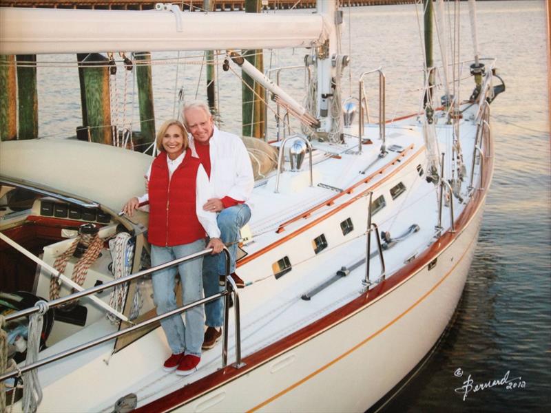 Cailin Lomhara's liveaboard owners Larry and Charlene Green photo copyright Larry Green/Cailin Lomhara collection taken at Cruising Yacht Club of Australia and featuring the Cruising Yacht class