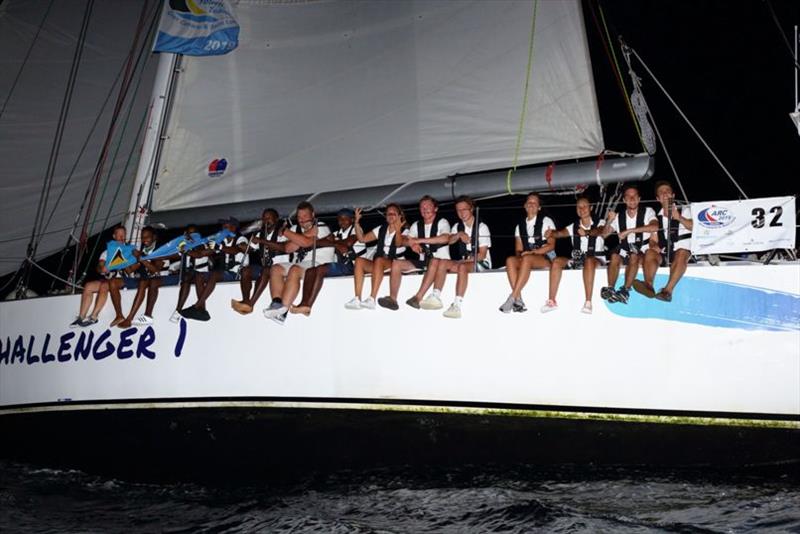 Congratulations to the ARC Youth Team, reaching Rodney Bay in an elapse time of 17 days 4 hours and 4 minutes photo copyright Tim Wright / photoaction.com taken at  and featuring the Cruising Yacht class