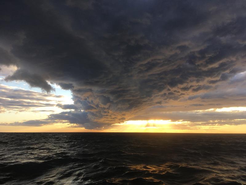 Storm clouds overhead  photo copyright Dan Stroud taken at  and featuring the Cruising Yacht class
