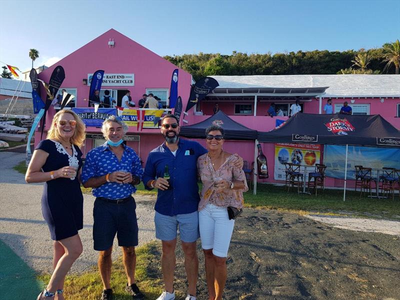 A welcoming crowd awaited teams to arrive at the East End Mini YC - Spirit of Bermuda Charity Rally photo copyright Sailing Yacht Research Foundation taken at  and featuring the Cruising Yacht class