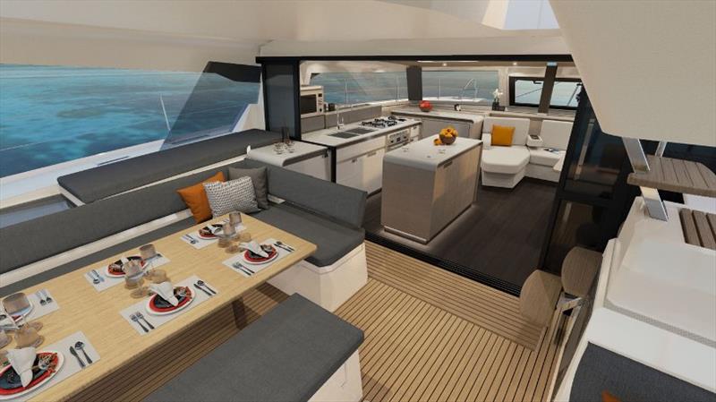 Fountaine Pajot New 51 photo copyright Multihull Solutions taken at  and featuring the Cruising Yacht class