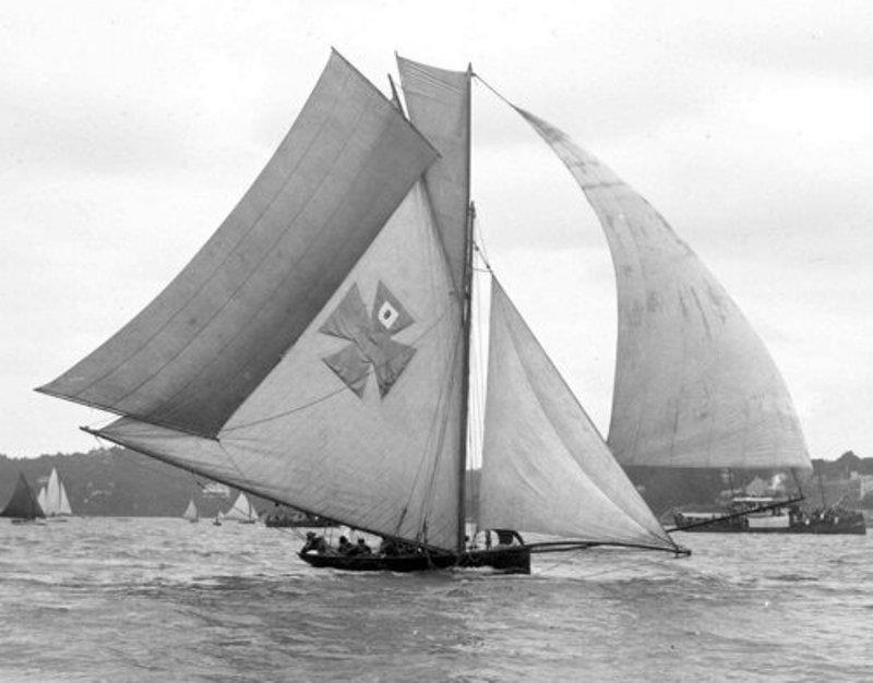 Esmerelda on Sydney Harbour photo copyright Southern Woodenboat Sailing taken at  and featuring the Cruising Yacht class