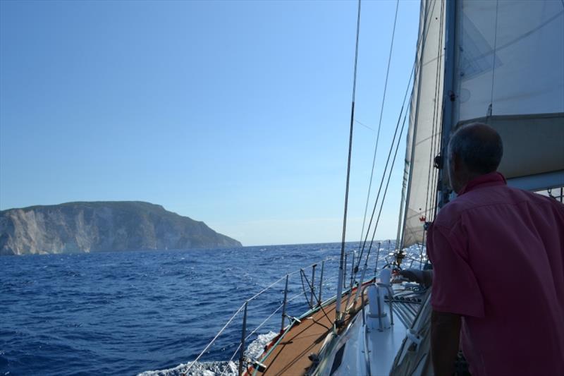 Approaching Greece, we made landfall at the island of Zakinthos photo copyright SV Red Roo taken at  and featuring the Cruising Yacht class