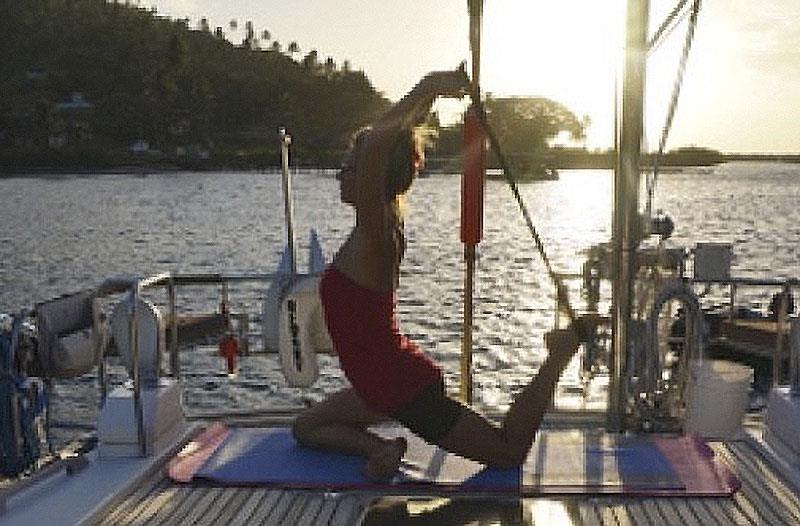 My practice on our monohull Red Sky in Fiji - photo © Leanne Hembrow