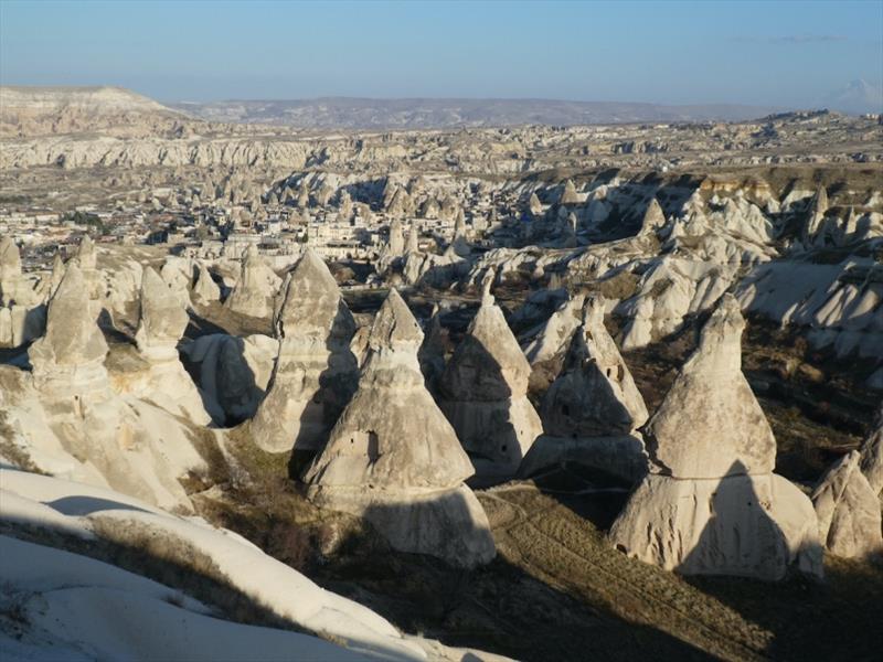 Looking over the town of Goreme photo copyright SV Red Roo taken at  and featuring the Cruising Yacht class