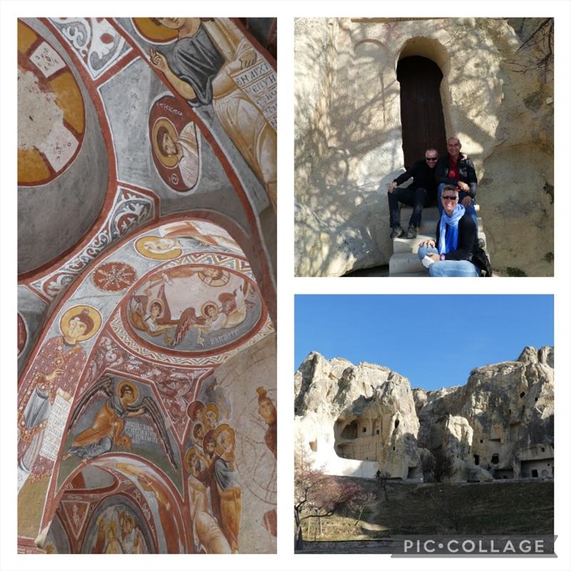 Goreme Open Air Musem. Several cave churches with paintings inside photo copyright SV Red Roo taken at  and featuring the Cruising Yacht class