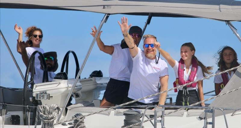 Leo, Kate, Mia and Lyla Eccles onboard Man of War, an Oyster 655.  The Oyster World Rally is their first major sailing event.  “We've been spoilt by the Oyster World Rally team. If we didn't have their support, we wouldn't be feeling as confident today` photo copyright Oyster Yachts taken at  and featuring the Cruising Yacht class