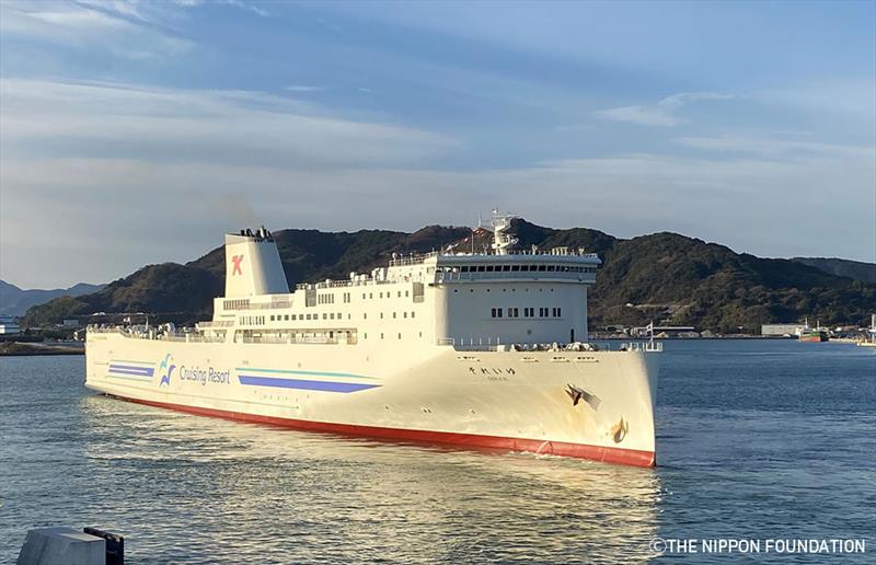 The SOLEIL ferry during fully autonomous ship navigation systems demonstration test photo copyright The Nippon Foundation taken at  and featuring the Cruising Yacht class