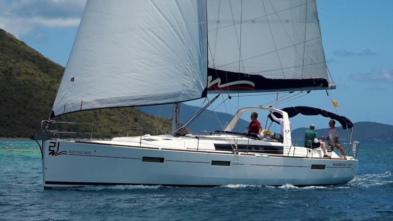 3rd place for Florian Lienau on Sea's the Daze on day 1 of the 49th Annual BVI Spring Regatta & Sailing Festival photo copyright M. Ashley Love taken at Royal BVI Yacht Club and featuring the Cruising Yacht class