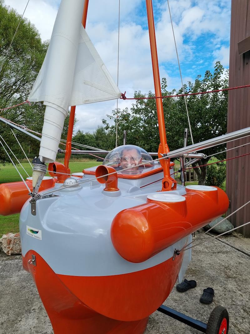 The tiny 'Big C' vessel Andrew Bedwell will attempt his Atlantic crossing on photo copyright Andrew Bedwell taken at  and featuring the Cruising Yacht class