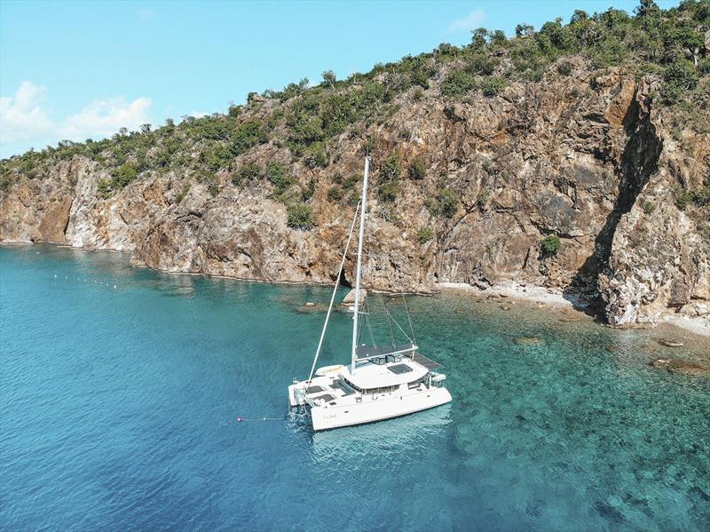 Sail Luna at anchor - idyllic photo copyright Sail Luna taken at  and featuring the Cruising Yacht class