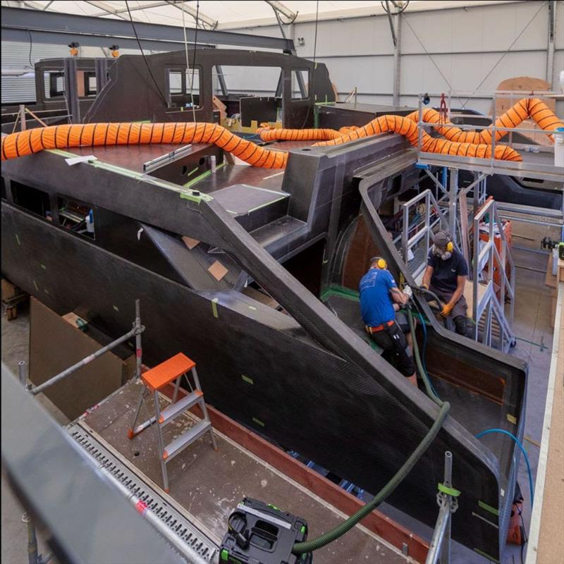 Gunboat 80 construction - photo © Gunboat factory / Gilles Martin-Raget