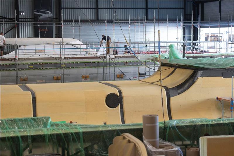 Gunboat 68 construction - photo © Gunboat factory / Gilles Martin-Raget