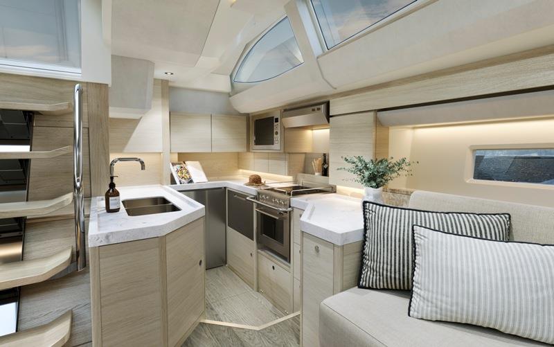 Oyster 495 - Saloon galley photo copyright Oyster Yachts taken at  and featuring the Cruising Yacht class