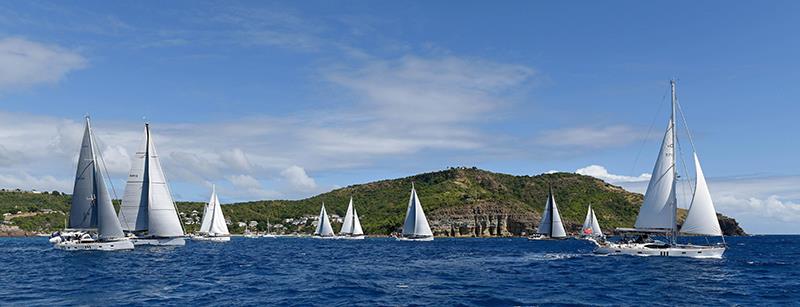 Oyster yachts starting the Oyster World Rally last weekend. A 27,000-mile fully-supported round the world adventure - photo © Rick Tomlinson / OysterYachts